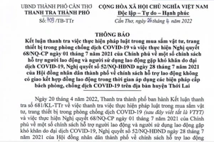 Cần Thơ: 1 huyện bị kiến nghị xử lý sai phạm hơn 450 triệu sau thanh tra
