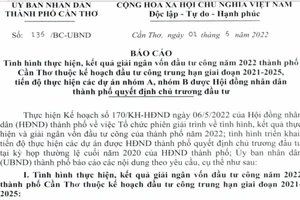 Cần Thơ: Chi tiết các chủ đầu tư giải ngân vốn đầu công ‘0 đồng’