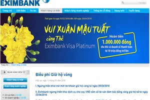 Tiếp tục có khách hàng tố mất vàng gửi tại Eximbank