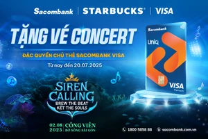 Mở thẻ Sacombank Visa, nhận ngay vé tham dự concert mang tên "Siren Calling"