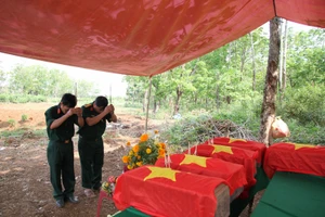 Phát hiện 5 bộ hài cốt liệt sĩ tại Quảng Trị