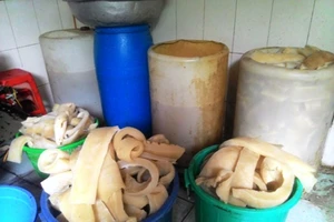 Rùng mình với cảnh bì lợn bẩn ngâm hóa chất ở Sài Gòn