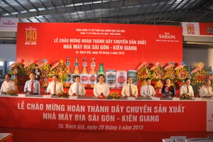 Bia Sài Gòn - Kiên Giang hoàn thành dây chuyền mới