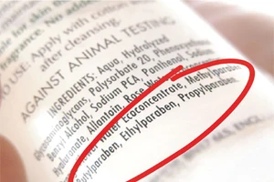 Thu hồi 126 phiếu công bố mỹ phẩm có chứa Paraben