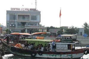 Buổi sáng hối hả nơi đảo tiền tiêu Lý Sơn