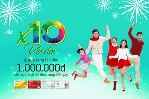 Nhân 10 ưu đãi cho khách hàng mở thẻ tín dụng