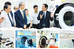 1 bệnh viện tại TP.HCM vận hành nhà giặt công nghệ Nhật vì sức khỏe bệnh nhân