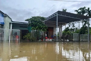 Mưa suốt đêm, nhiều khu vực ở Đà Nẵng ngập sâu