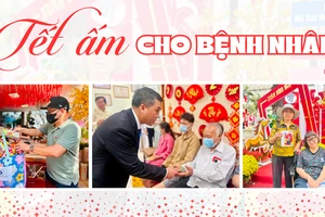 Tết ấm nơi hành lang bệnh viện 