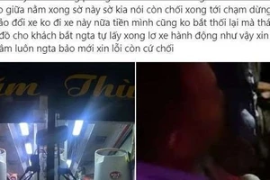 1 cô gái tố tài xế sàm sỡ trên mạng xã hội