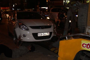 Ô tô mất lái gây tai nạn liên hoàn trong nội đô Biên Hoà