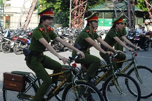 Cảnh sát khu vực Huế sẽ tuần tra bằng xe đạp