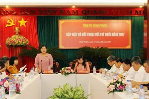 Tỉnh ủy Bình Phước đối thoại với trí thức 