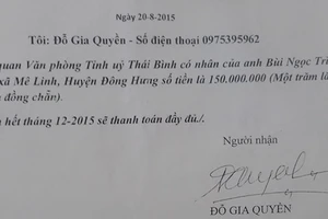 Phó phòng Xây dựng đảng vắng mặt bất thường nhiều ngày