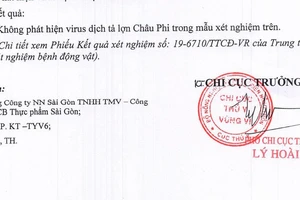 Thú y kết luận thịt heo thảo mộc Sagri an toàn