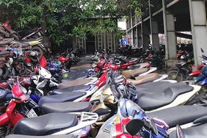 Công an phường 4, quận Tân Bình tìm chủ sở hữu xe để trả lại