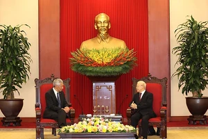 Tổng Bí thư tiếp Thủ tướng Singapore: Dấu mốc quan trọng quan hệ 2 nước