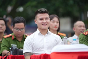 Quang Hải xuất hiện tại cuộc thi quốc gia 'Trường học không ma túy'