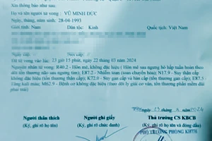 Nguyên nhân thanh niên tử vong khi làm việc với công an Long Thành, Đồng Nai