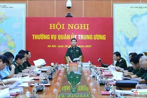 Đại tướng Phan Văn Giang chủ trì Hội nghị Thường vụ Quân ủy Trung ương