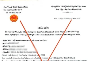 Thủ đoạn lừa đảo mới: Gửi giấy mời giả cơ quan thuế đến doanh nghiệp