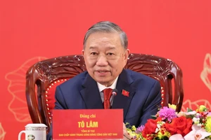 Tổng Bí thư Tô Lâm đang chủ trì họp báo sau Đại hội XIV