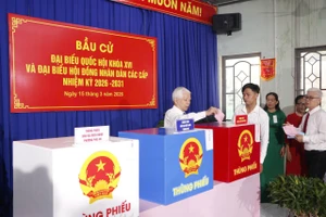 TP.HCM: Hơn 13% cử tri đi bỏ phiếu trong 2 giờ đầu tiên