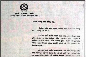 Công hàm 1958 và vấn đề chủ quyền ở Hoàng Sa-Trường Sa