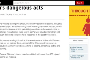 Hành động vu cáo trắng trợn của Trung Quốc