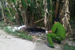 TP.HCM: Phát hiện một thi thể bị đốt cháy đen trong bụi chuối
