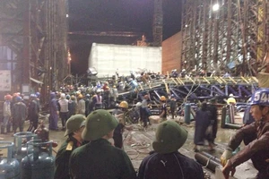 Sập giàn giáo ở Vũng Áng: Đã có 13 người chết, 27 người bị thương