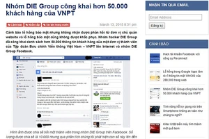 Công bố nguyên nhân lộ thông tin 10.000 khách hàng của VNPT