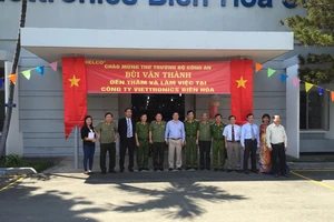 Thứ trưởng Bộ Công an thăm và làm việc tại Viettronics Biên Hòa (Belco)