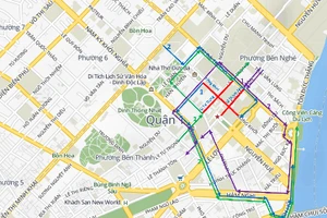 Cấm xe một số tuyến phố ở trung tâm Sài Gòn