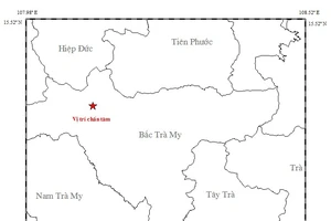 Xảy ra động đất kèm nhiều tiếng nổ lớn ở Quảng Nam