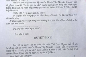 Giật bánh mì, chuối sấy 45 ngàn đồng: Bị truy tố từ 3-10 năm tù 