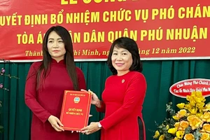  TAND quận Phú Nhuận có phó chánh án mới