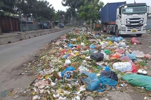 Đoạn đường ô nhiễm vì rác thải giữa đô thị TP.HCM