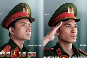 Các nghệ sĩ hóa thân lực lượng công an trong 'Chiến sĩ quả cảm'
