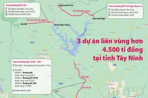 Tây Ninh khởi công 3 dự án giao thông kết nối với Đông Nam bộ 