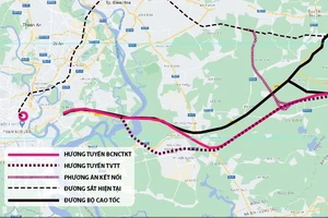 Đề nghị TP.HCM thống nhất hướng đi đường sắt tốc độ cao