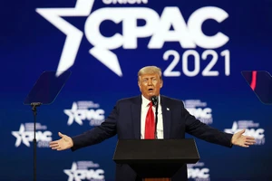 Cựu tổng thống Mỹ Donald Trump phát biểu tại Hội nghị Hành động Chính trị Bảo thủ (CPAC) ở TP Orlando, bang Florida (Mỹ) ngày 28-2.