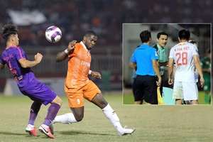 T. Bình Định có sát thủ Rimario (ảnh lớn) từng khoác áo HA Gia Lai trước đây, còn HA Gia Lai đang mạnh lên với hơi thở của Kiatisak.