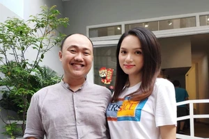 Anh Huỳnh Minh Thảo và Hoa hậu Hương Giang. Ảnh: NVCC