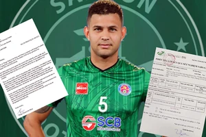 Thiago với đơn kiện và kết quả xét nghiệm COVID-19 ngày 29-5.