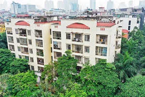 Khu nhà công vụ của Chính phủ tại khu vực Hoàng Cầu, quận Đống Đa.