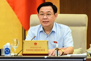 Chủ tịch Quốc hội Vương Đình Huệ cho ý kiến về kế hoạch kiểm toán năm 2022.