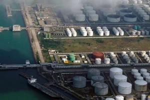 Một kho dự trữ dầu ở cảng Châu Hải, tỉnh Quảng Đông (Trung Quốc).