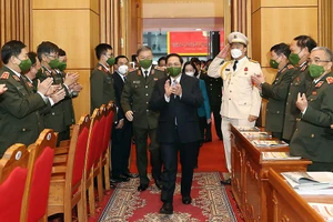 Thủ tướng Phạm Minh Chính đến dự hội nghị.