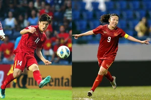 Hoàng Đức và Huỳnh Như, hai ứng cử viên nặng ký nhất cho danh hiệu Quả bóng vàng 2021.